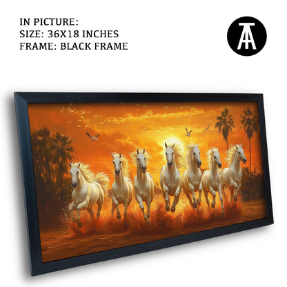 Seven Horses at Sunrise by TravelArty