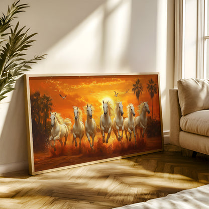 Seven Horses at Sunrise by TravelArty