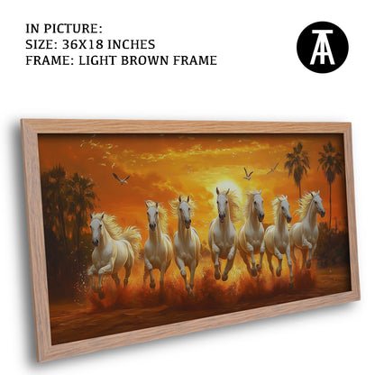 Seven Horses at Sunrise by TravelArty