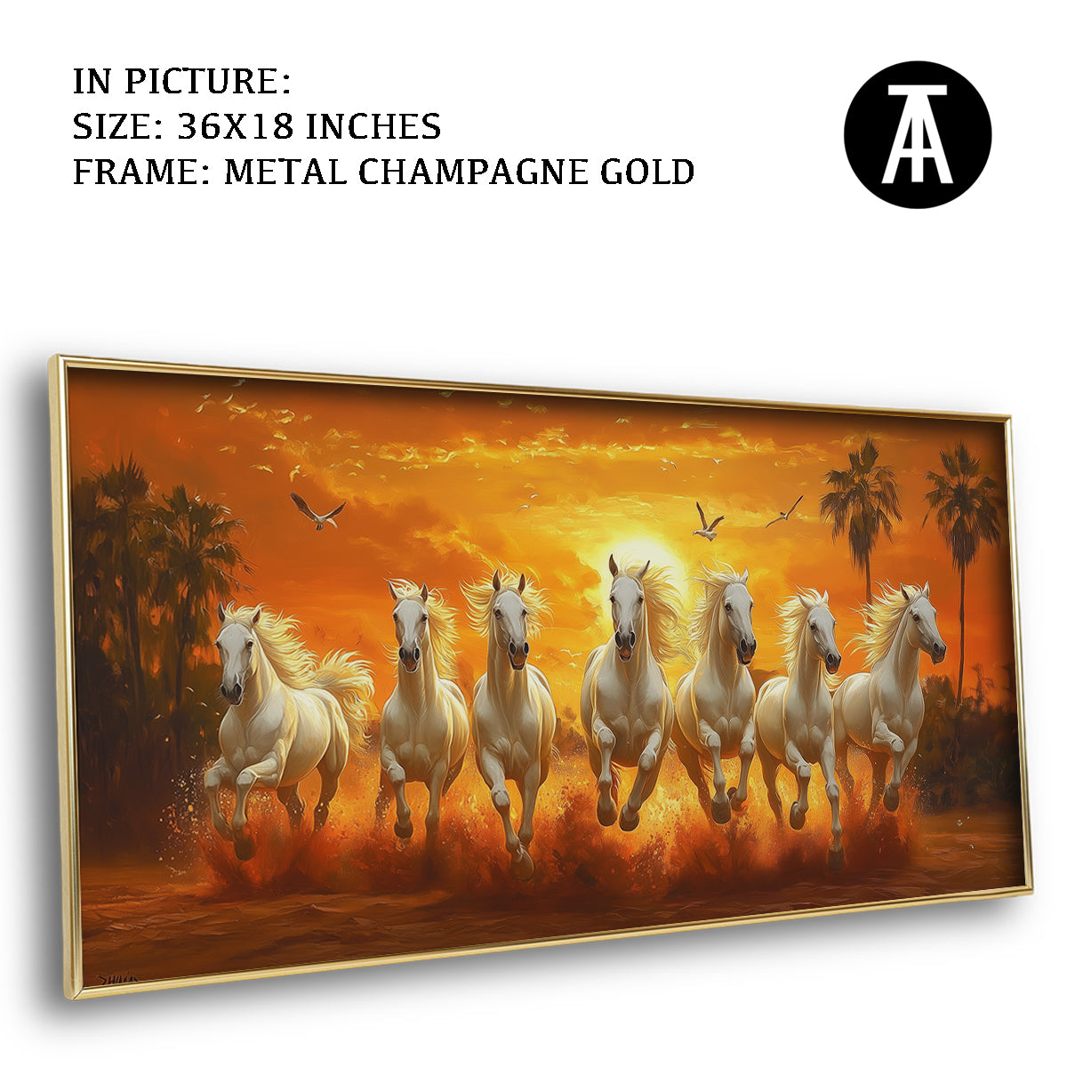 Seven Horses at Sunrise by TravelArty