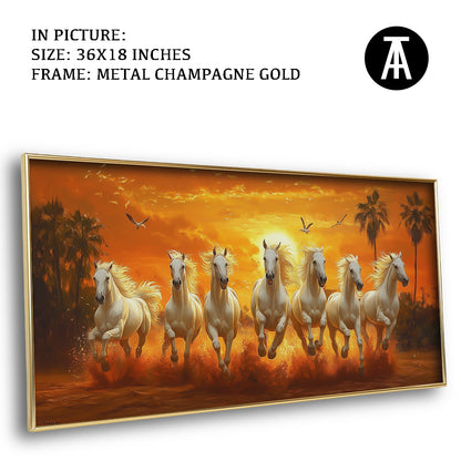 Seven Horses at Sunrise by TravelArty