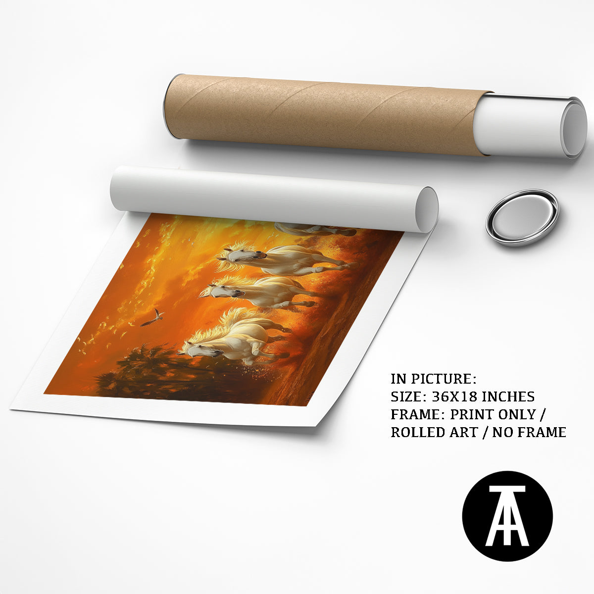 Seven Horses at Sunrise by TravelArty