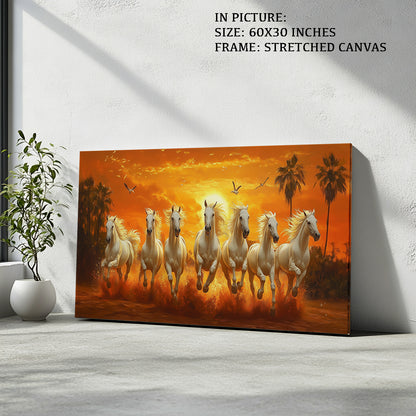 Seven Horses at Sunrise by TravelArty