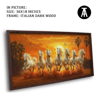 Seven Horses at Sunrise by TravelArty