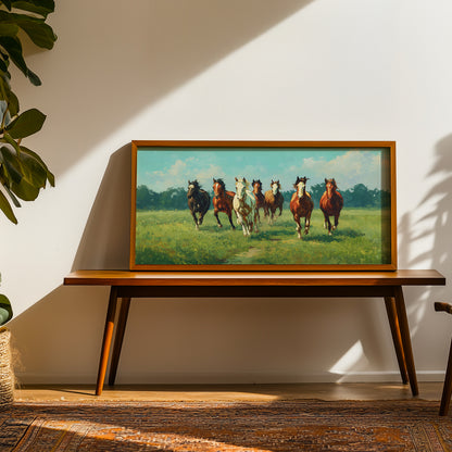 Seven Horses at a Farm by TravelArty