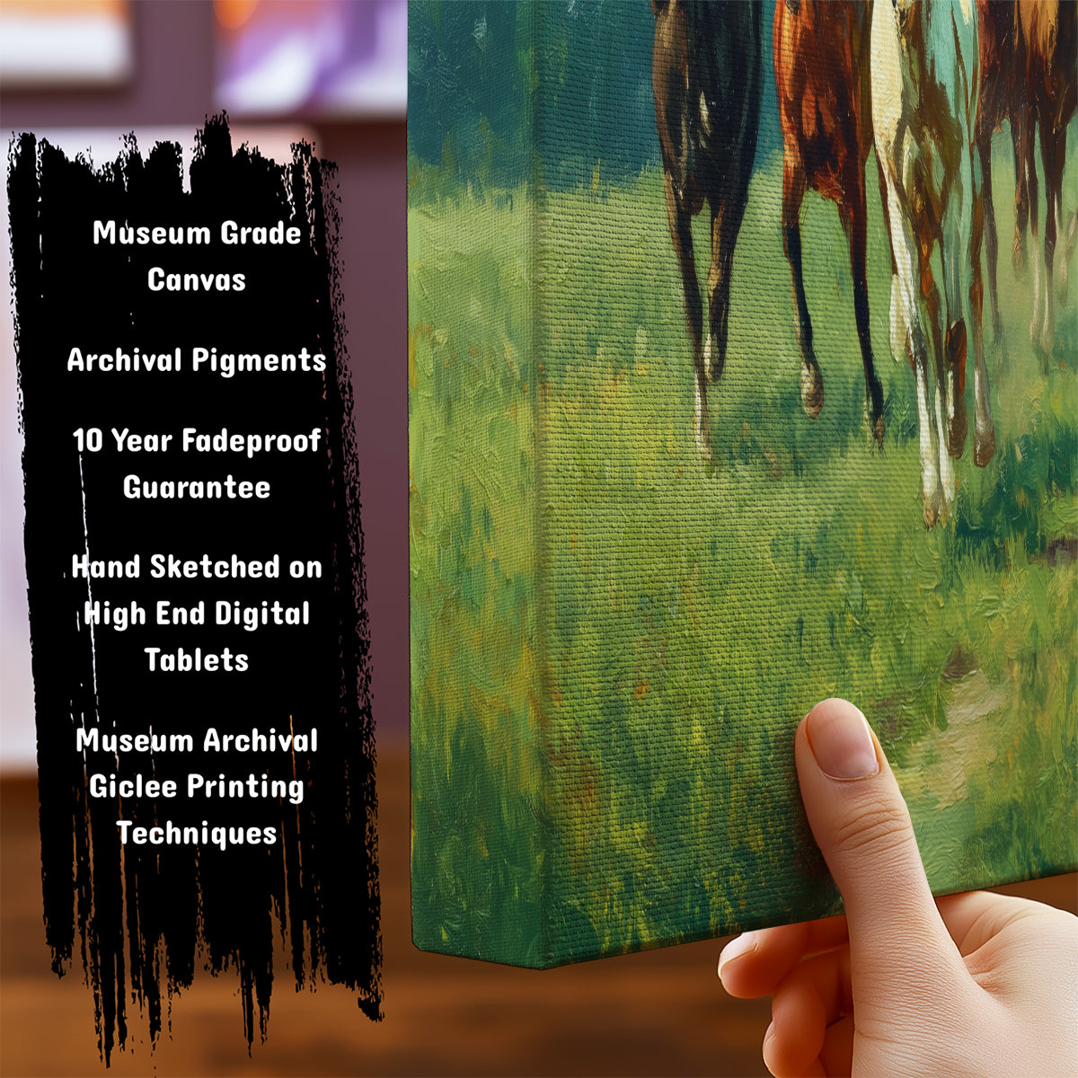 Seven Horses at a Farm by TravelArty