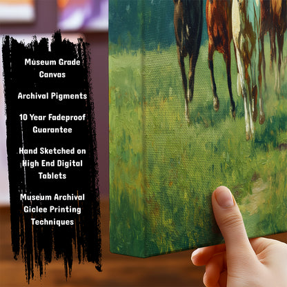 Seven Horses at a Farm by TravelArty