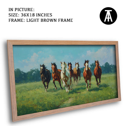 Seven Horses at a Farm by TravelArty