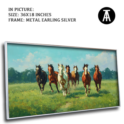 Seven Horses at a Farm by TravelArty