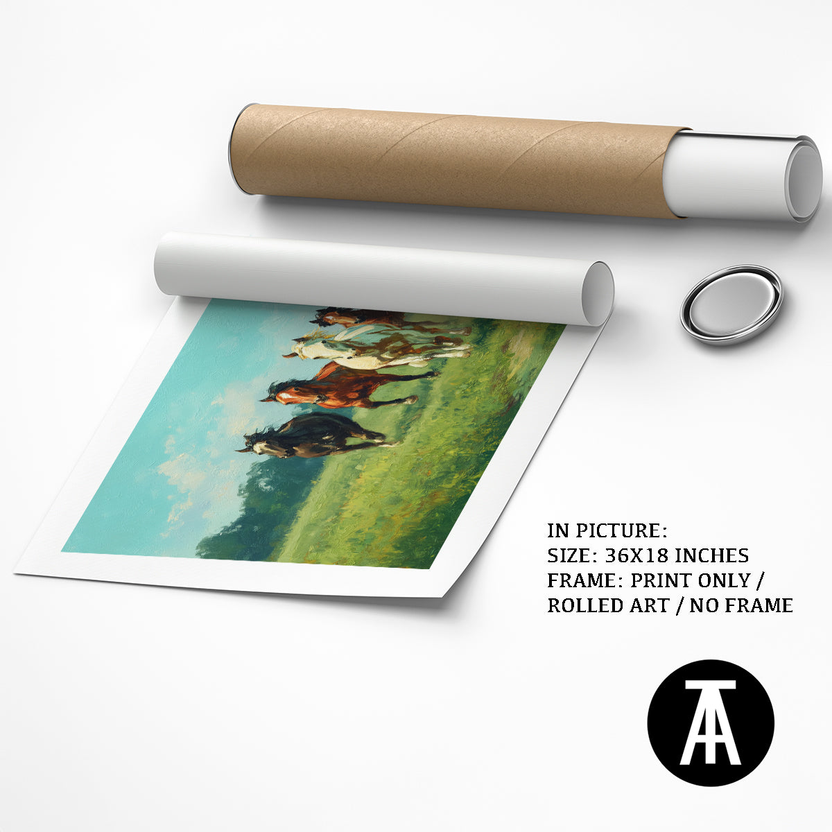 Seven Horses at a Farm by TravelArty