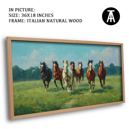 Seven Horses at a Farm by TravelArty