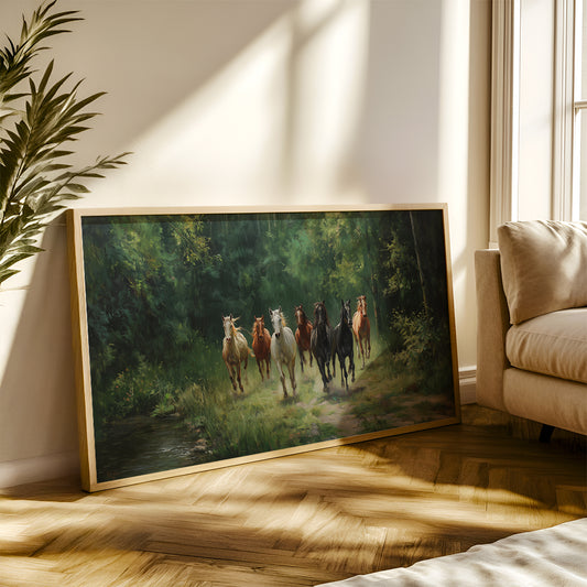 Seven Horses in the Wild by TravelArty