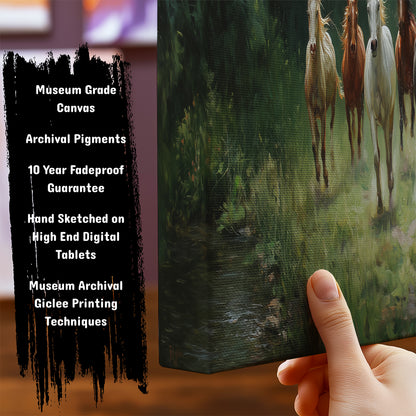 Seven Horses in the Wild by TravelArty