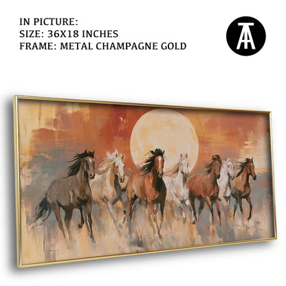Artwork in Metal Champagne Gold Frame