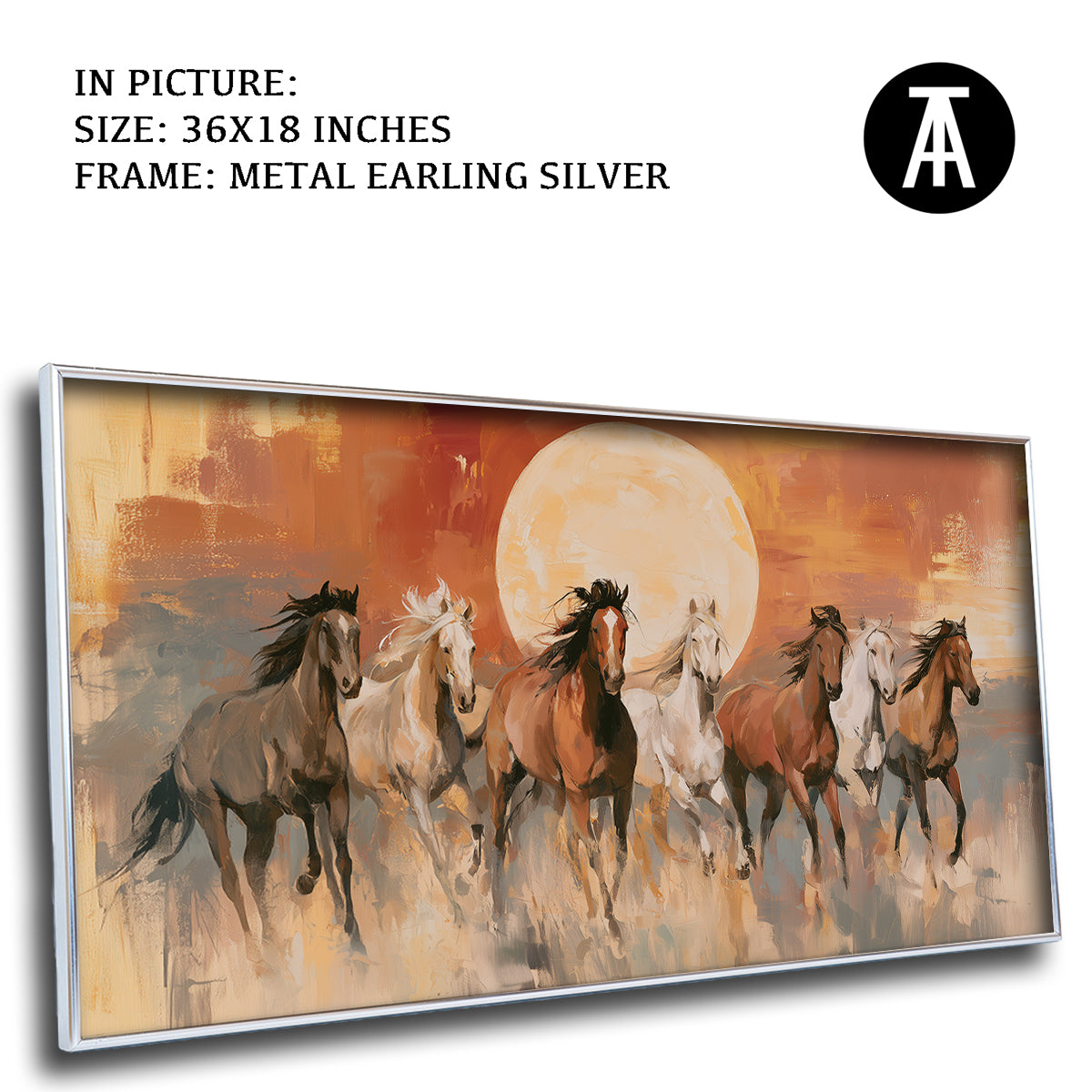 Artwork in Metal Earling Silver Frame