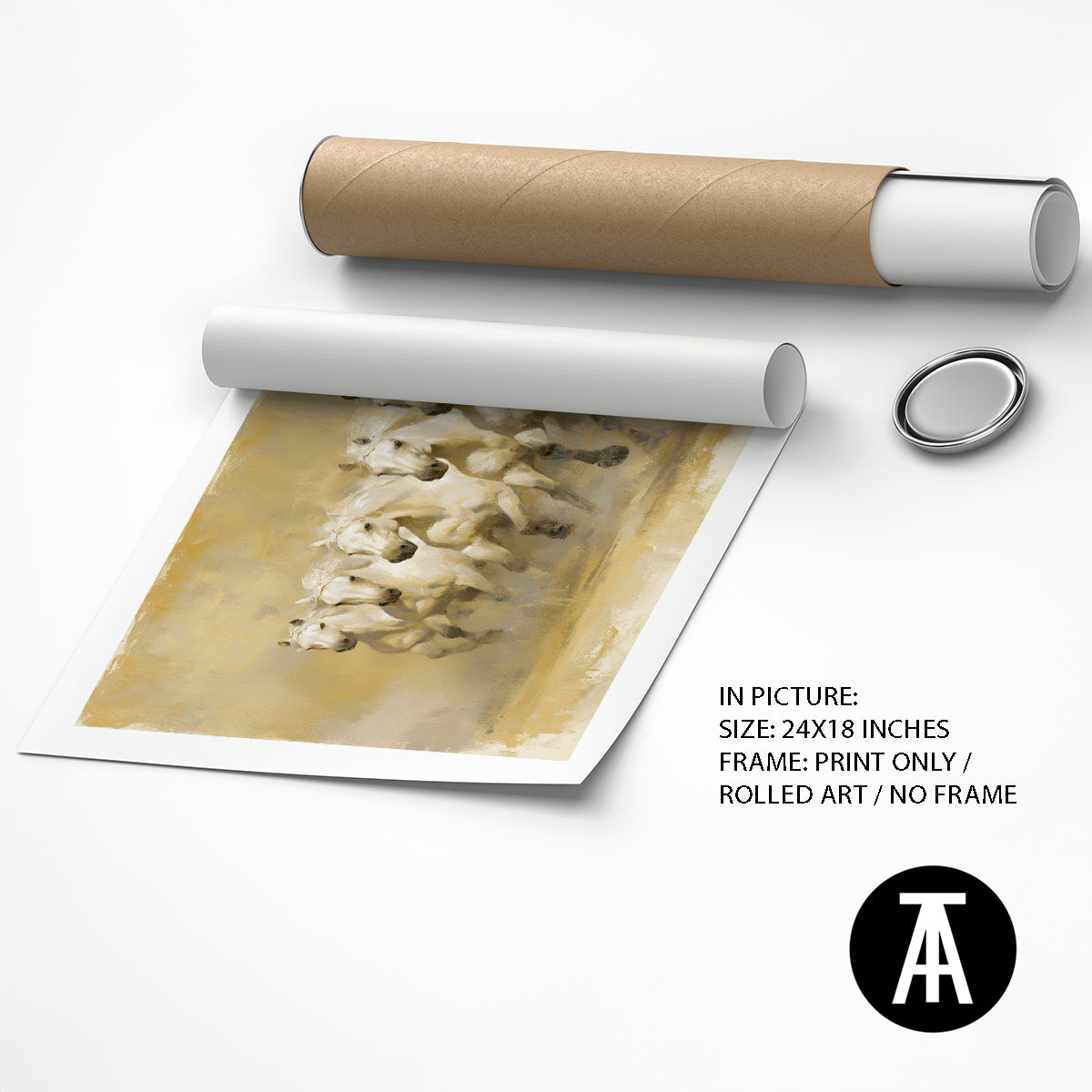 Artwork as Print Only / Rolled Art