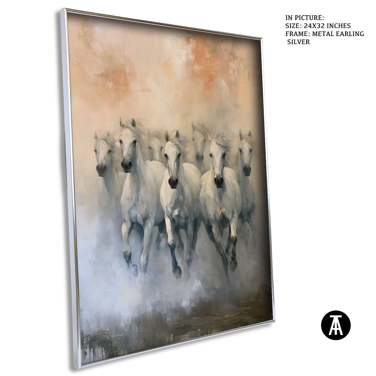 Artwork in Metal Earling Silver Frame