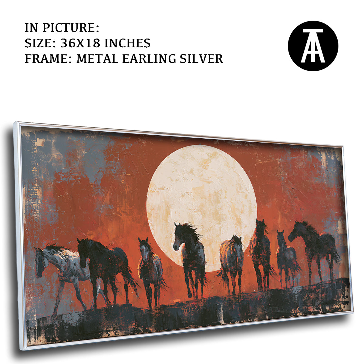 Artwork in Metal Earling Silver Frame