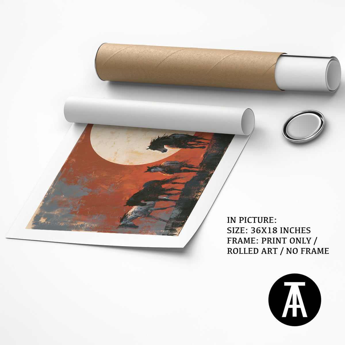 Artwork as Print Only / Rolled Art