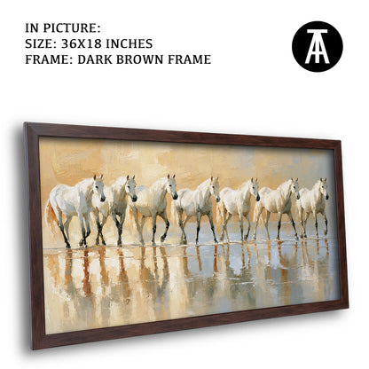 Artwork in Dark Brown Frame