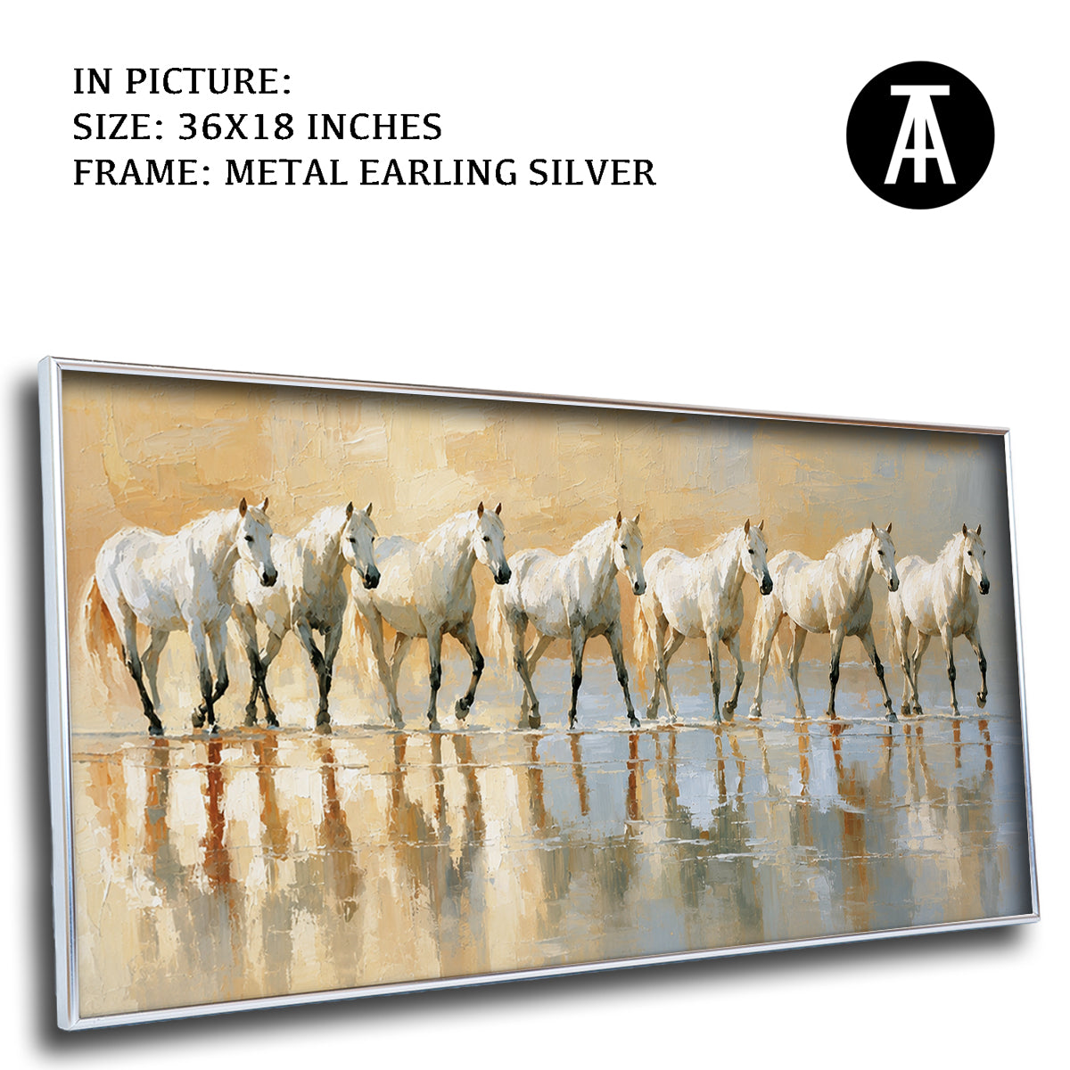 Artwork in Metal Earling Silver Frame