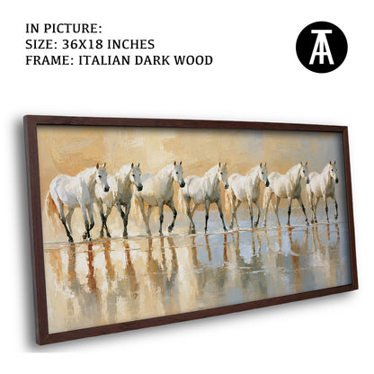 Artwork in Dark Wood Frame