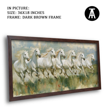 Artwork in Dark Brown Frame