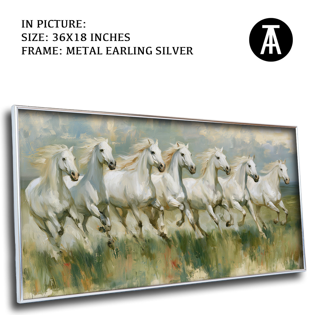 Artwork in Metal Earling Silver Frame