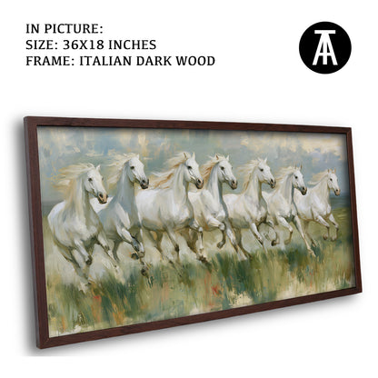 Artwork in Dark Wood Frame