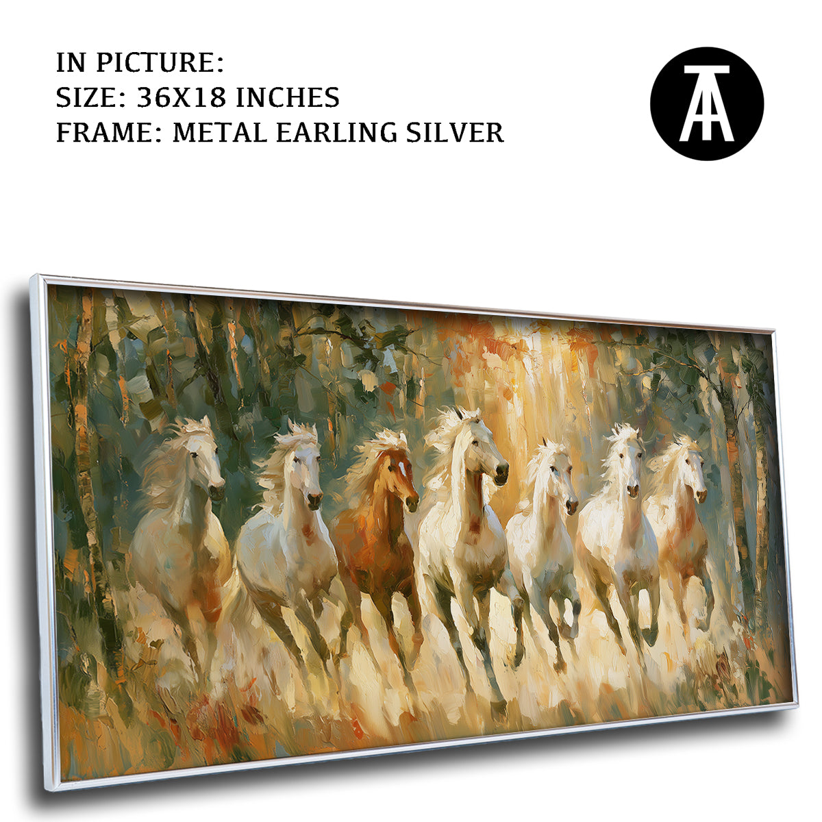 Artwork in Metal Earling Silver Frame