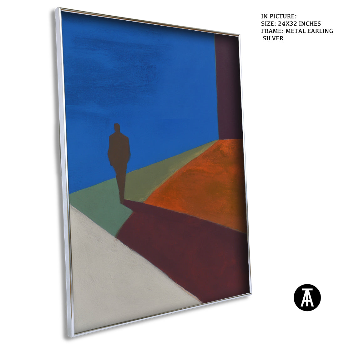 Artwork in Metal Earling Silver Frame