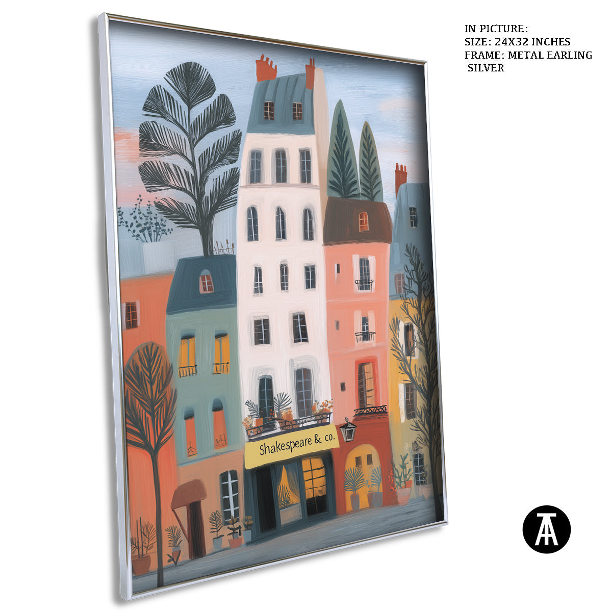 Artwork in Metal Earling Silver Frame