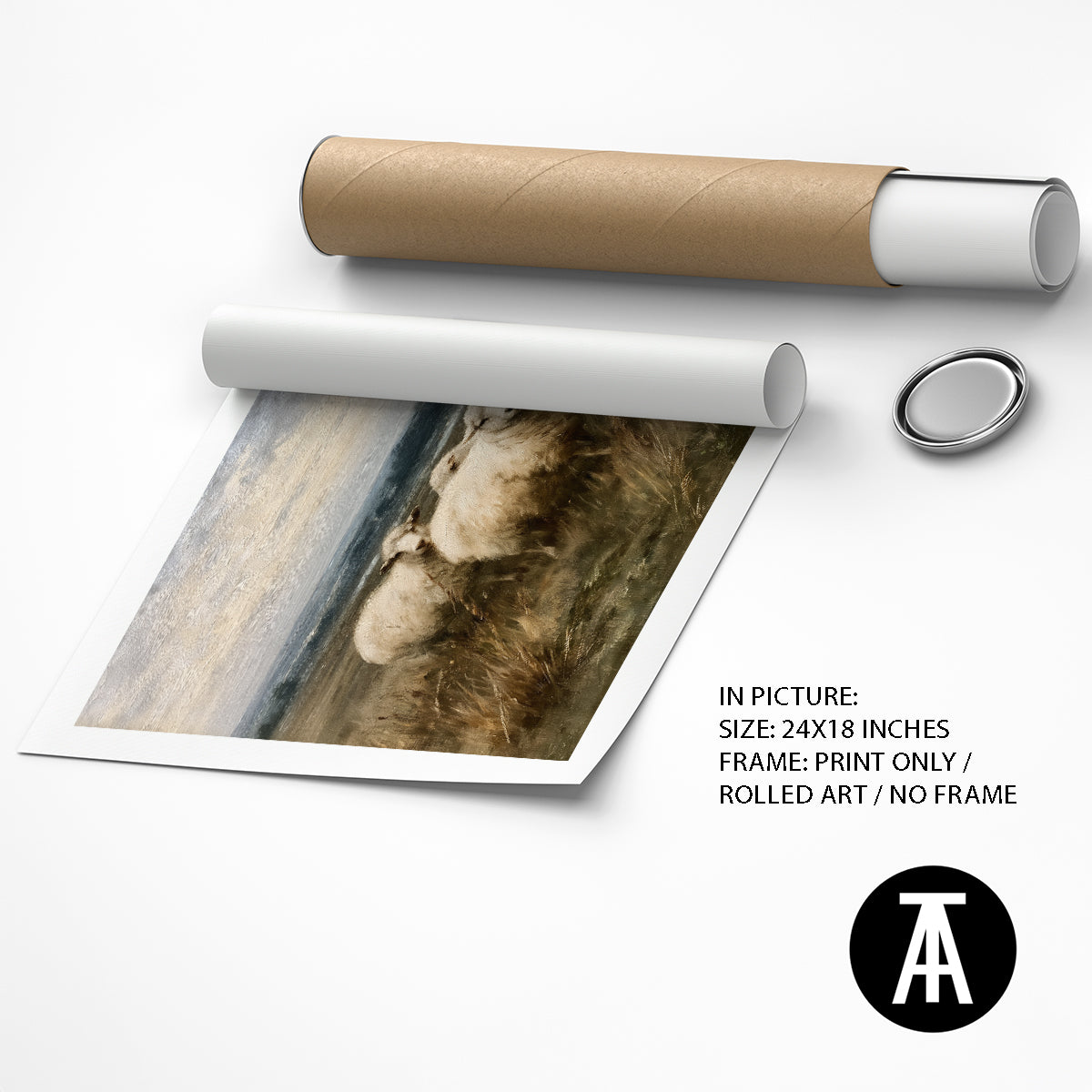 Artwork as Print Only or Rolled Art