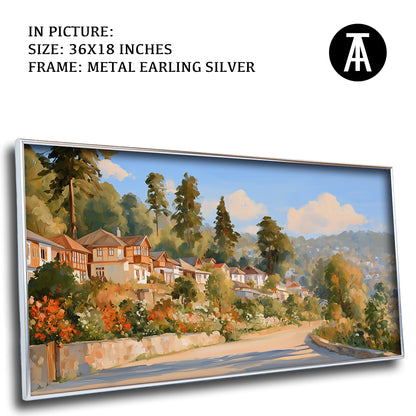 Artwork in Metal Earling Silver Frame