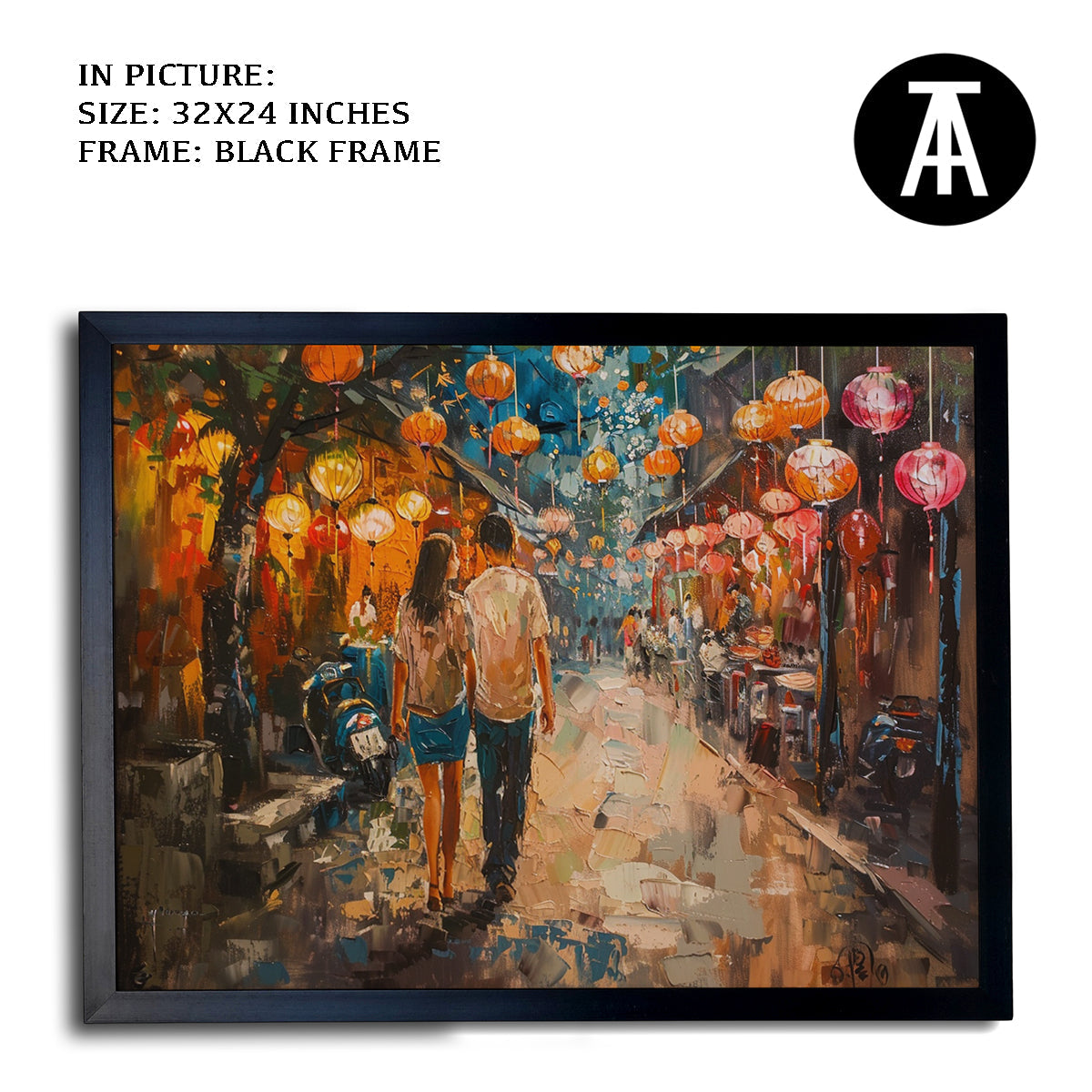 Artwork in Metal Earling Silver Frame