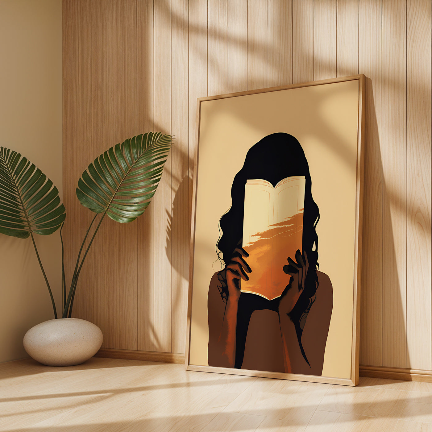 Boho Painting in a Lifestyle Setting