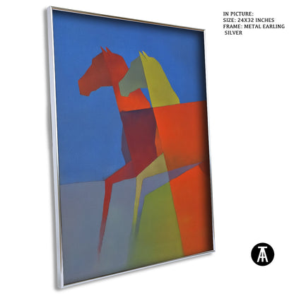 Artwork in Metal Earling Silver Frame