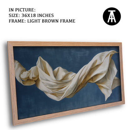 Artwork in Light Brown Frame