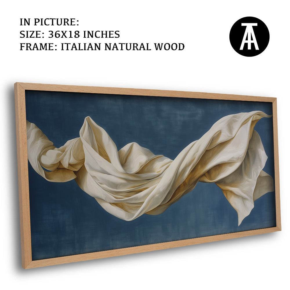 Artwork in Natural Wood Frame