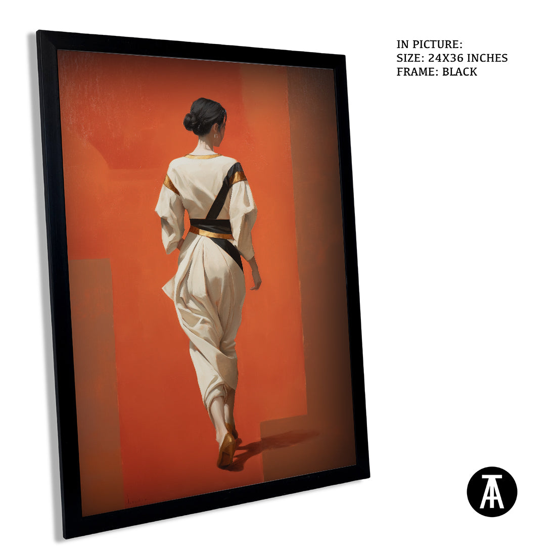 Sample Artwork in Black Frame