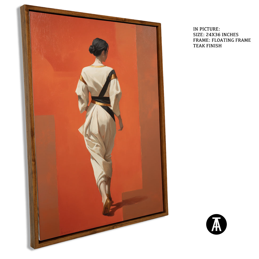 Sample Artwork in Floating Frame