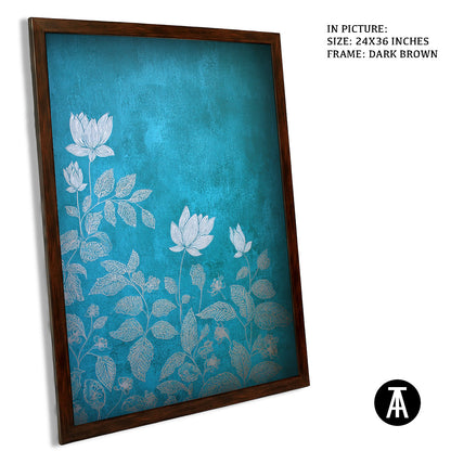 Artwork in Dark Brown Frame