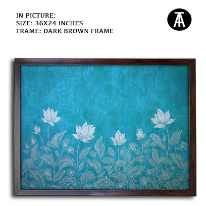 Artwork in Dark Brown Frame