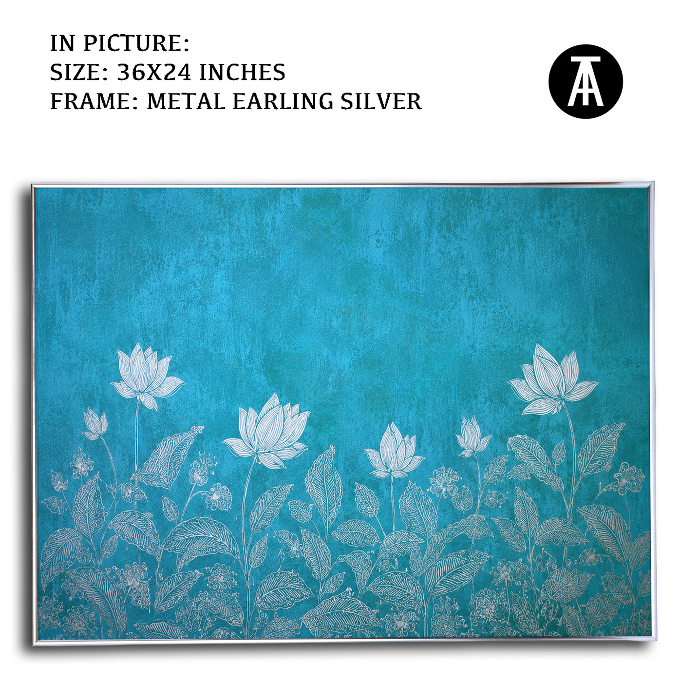 Artwork in Metal Earling Silver Frame
