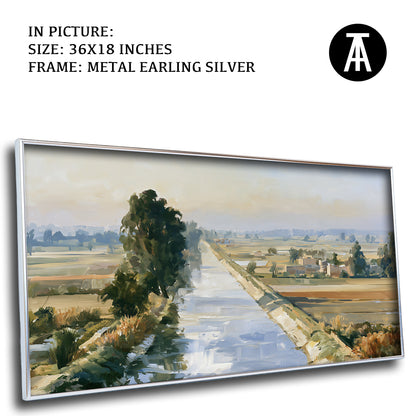 Artwork in Metal Earling Silver Frame