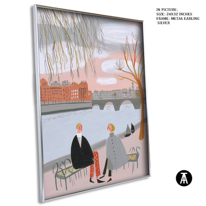 Artwork in Metal Earling Silver Frame