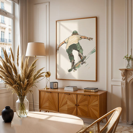 Minimalist Painting in a Lifestyle Setting