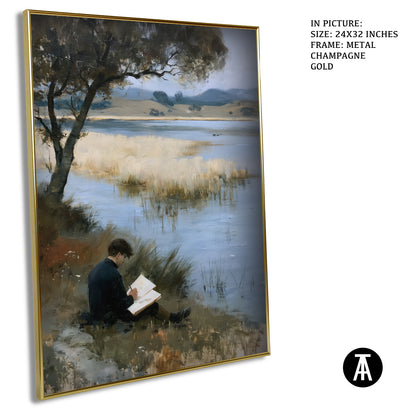 Artwork in Metal Champagne Gold Frame