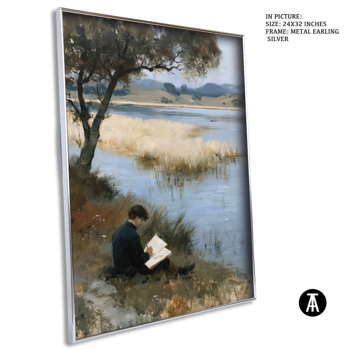 Artwork in Metal Earling Silver Frame