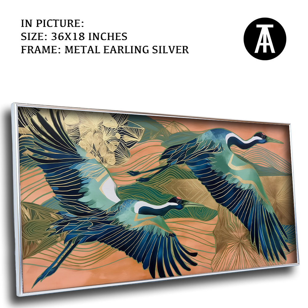Artwork in Metal Earling Silver Frame